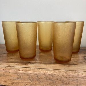Vintage Glass Drink Glasses (5)